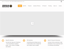 Tablet Screenshot of premiumresourcesllc.com